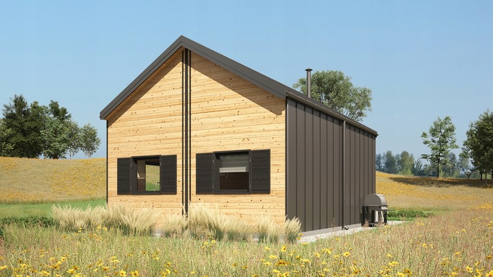 Drewniany Domek 5×8 m Całoroczny – Wytrzymała Konstrukcja