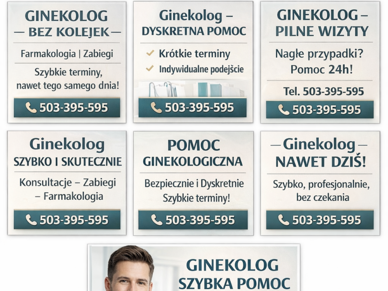 Ginekolog – szybkie terminy | pomoc 24h