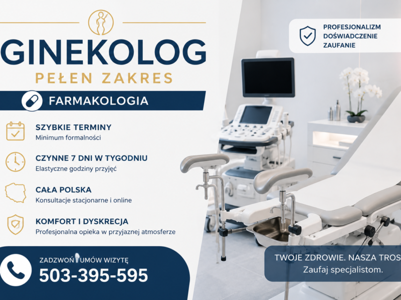 Ginekolog prywatnie Farmakologia zabiegi pełen zakres