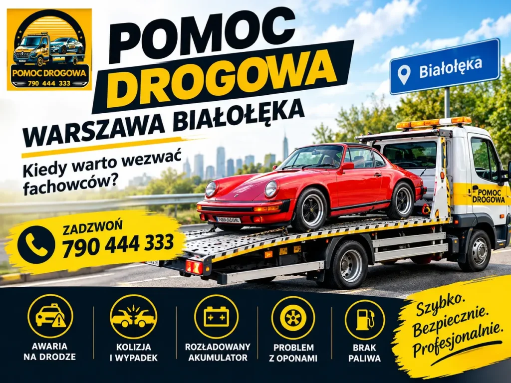 Potrzebna pomoc drogowa Warszawa Białołęka 